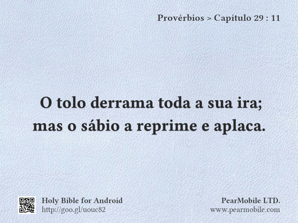 Provérbios, Capítulo 29:11